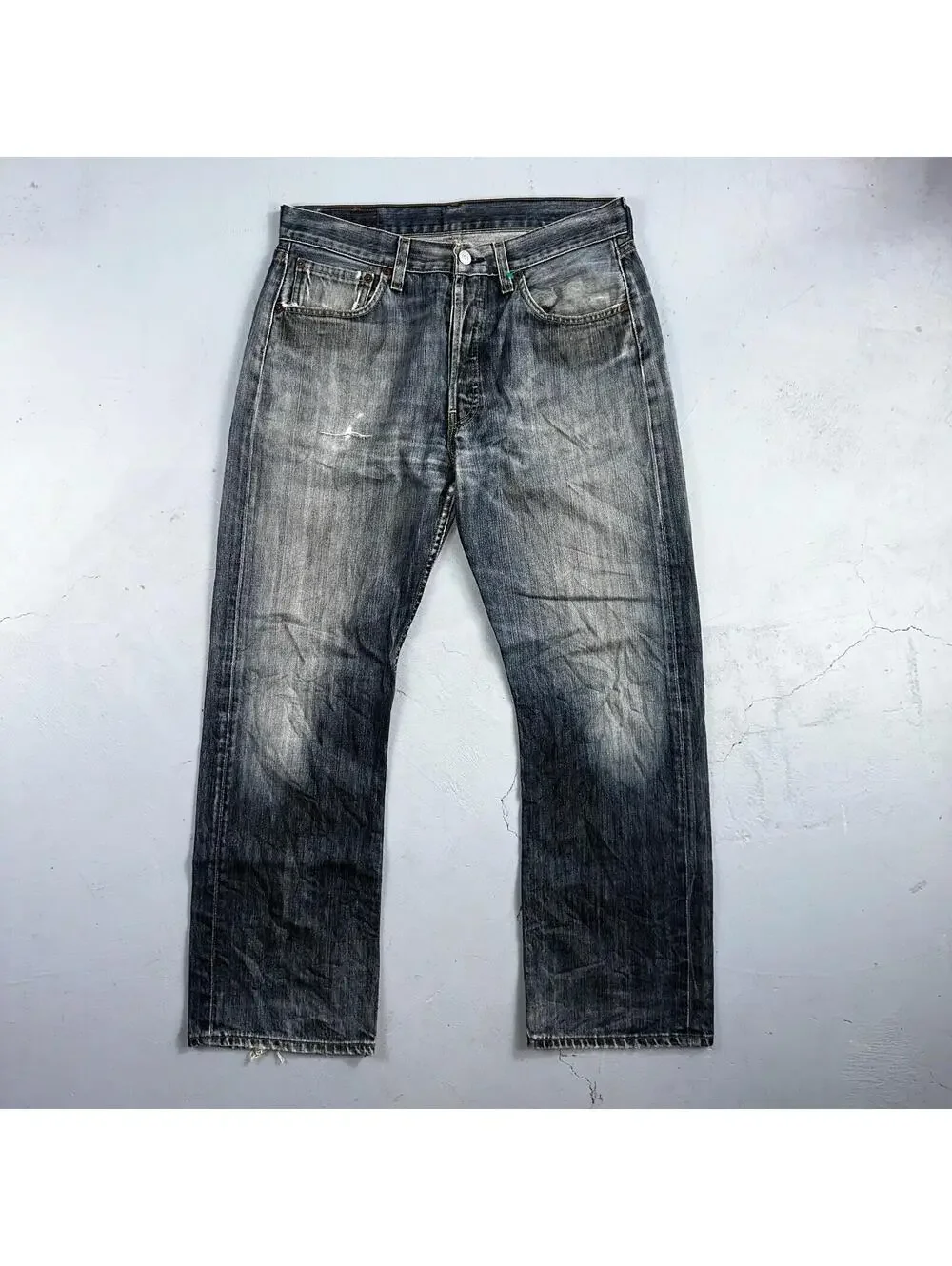 Levis 501 Vintage Y2K XX Straight Leg Jeans Blue Med Wash 33x30 Act 32x28
